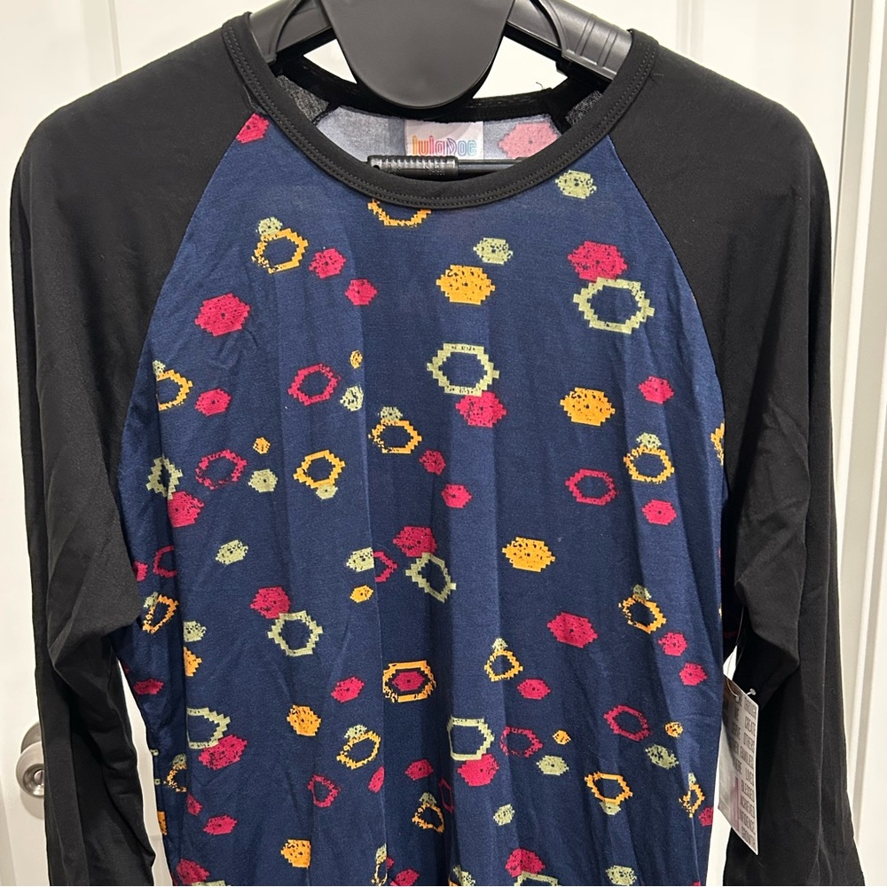 LulaRoe Randy blue top - Picture 3 of 7